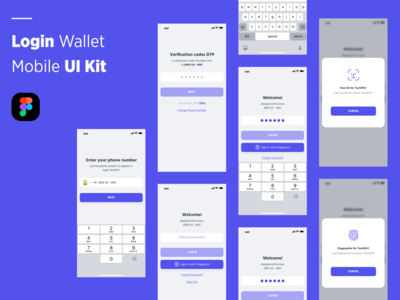 登录钱包移动UI KIT  登录钱包移动用户界面套件