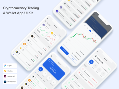 加密货币交易和钱包应用UI套件 加密货币交易和钱包应用程序用户界面套件