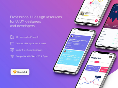 Prisma UI Kit for SKETCH    用于草图的Prisma用户界面套件