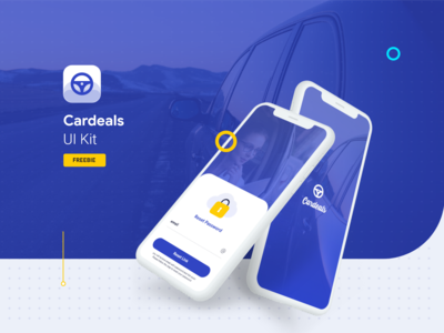 Cardeal App Ui Kit Freebie  CarDeal应用程序用户界面套件免费