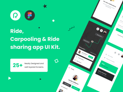 搭车--拼车和分享应用UI Kit 0 0 预览