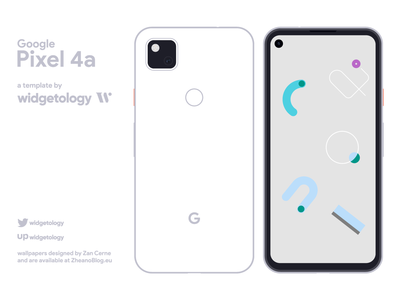 谷歌Pixel 4a-Vector移动设备框架  Google Pixel 4a-向量移动设备框架