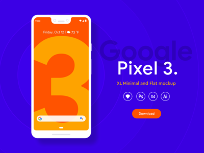 Pixel 3 XL模拟图--赠品  像素3 XL样机-免费赠品