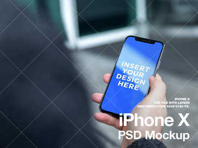 iPhone X PSD模拟图  IPhone X PSD样机