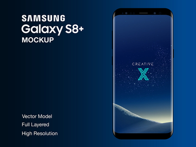 三星Galaxy S8+模拟图PSD  三星Galaxy S8+样机PSD