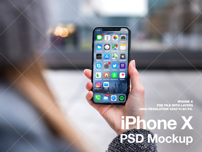 iPhone X PSD模拟图  IPhone X PSD样机