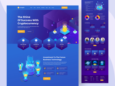 Criupto - 加密货币着陆页 Criupto-加密货币登录页面