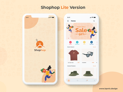 Shophop Lite - 电子商务应用UI工具包  Shophop Lite-电子商务应用程序用户界面套件