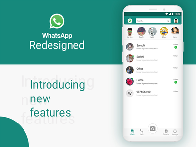 WhatsApp重新设计+新功能  WhatsApp重新设计+新功能