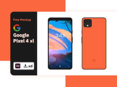 Google pixel 4 & 4xl免费模拟图  Google Pixel 4和4XL免费样机