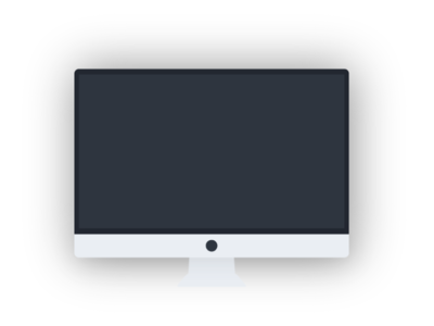 Material Design iMac Mockup  材料设计iMac样机