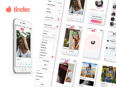 Tinder iOS UI Kit  Tinder iOS UI套件