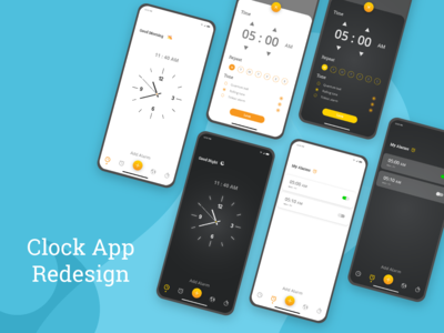 钟表应用重新设计   Clock App重新设计