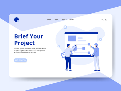 Landing Page The Web Brief 你的项目 登录页面Web简要介绍您的项目