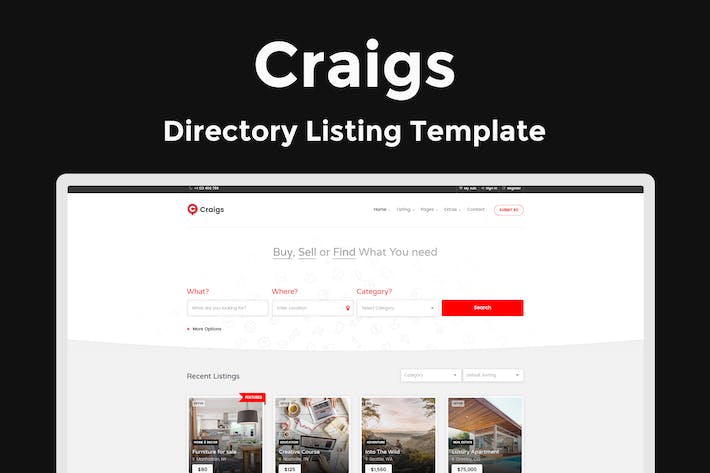 Craigs - 目录列表模板 Craigs-目录列表模板