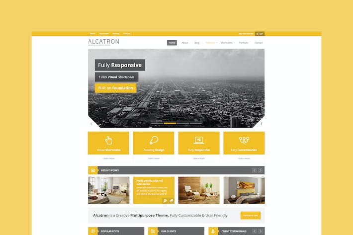 Alcatron - 多用途响应式模板 阿尔卡特龙--多用途响应模板