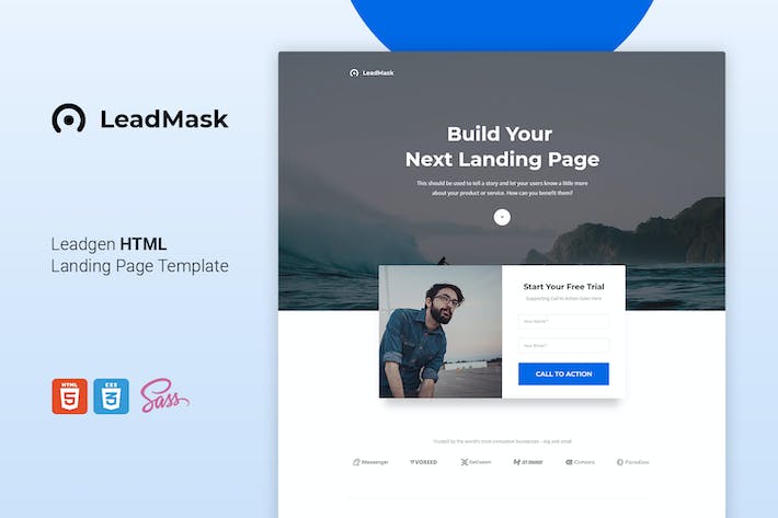 LeadMask - Leadgen HTML登陆页面模板 LeadMASK-Leadgen HTML登录页面模板