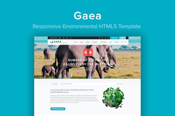 GAEA - 响应式环境HTML5模板 GEA-响应型环境HTML5模板