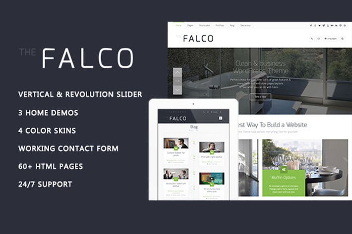 Falco - 反应灵敏的多用途HTML模板 FALCO-响应型多用途HTML模板