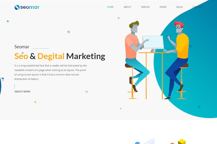Seomar - SEO数字营销HTML模板 Seomar-SEO数字营销HTML模板