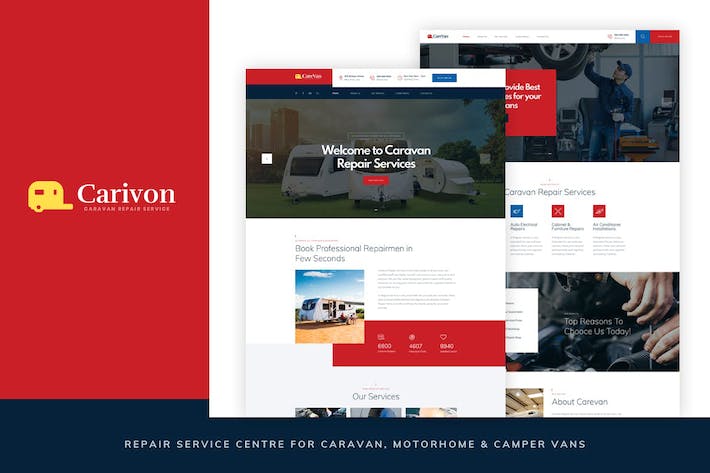 Carivon - 大篷车的维修服务中心 HTML Carivon-大篷车维修服务中心