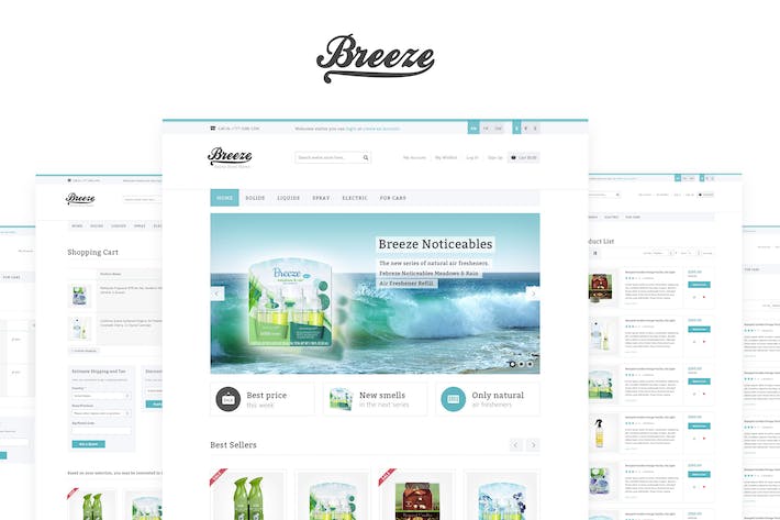 Breeze - HTML5 & CSS3 电子商务模板 Breeze-HTML5和CSS3电子商务模板