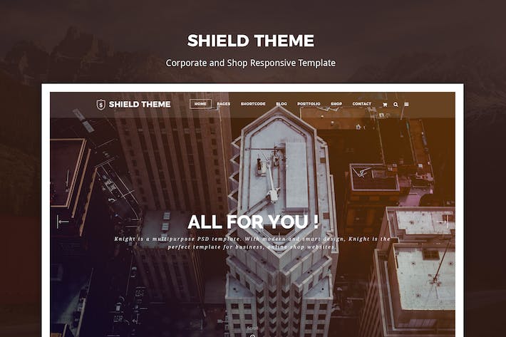 盾牌 - 企业和响应的HTML模板 盾牌-企业和响应性HTML模板
