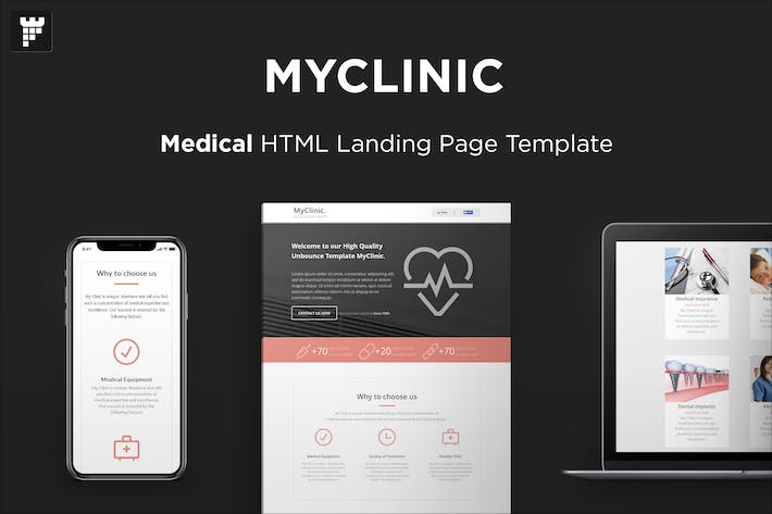 MyClinic - 医疗HTML登陆页面 MyClinic-医疗HTML登录页面