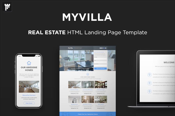 MyVilla - 房地产HTML登陆页面 MyVilla-房地产HTML登录页面