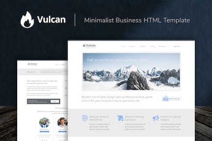 Vulcan - Minimalist Business HTML Template Vulcan-极简主义商业HTML模板