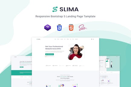 Slima - 创意顺应性HTML模板 Slima-Creative Responsitive HTML模板