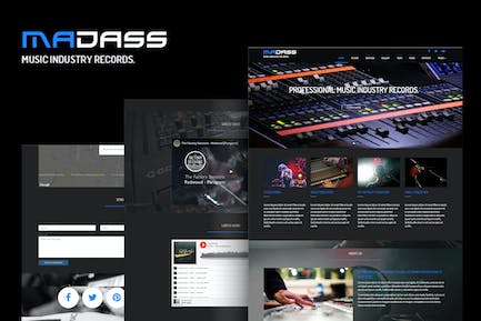 Madass - 音乐行业HTML模板 Madass-音乐行业超文本标记语言模板