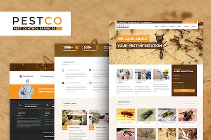 Pestco - 害虫控制HTML模板 Pestco-有害生物防治HTML模板