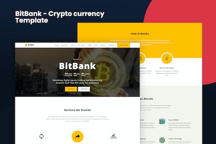 BitBank - Crypto currency Template BitBank-加密货币模板