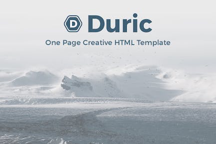 Duric - 单页创意HTML模板 Duric-One Page Creative HTML模板