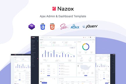 Nazox - Ajax管理和仪表板模板 Nazox-AJAX管理和仪表板模板