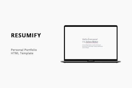 Resumify - 个人投资组合模板 Resumify-个人公文包模板