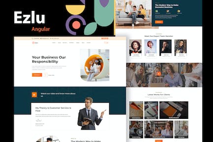 Ezlu - Angular 13商业咨询模板
