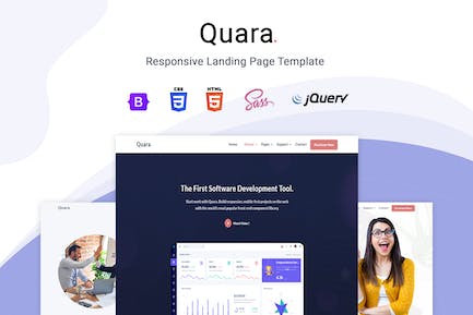 Quara - 响应式登陆页面模板 Quara-响应式登录页面模板