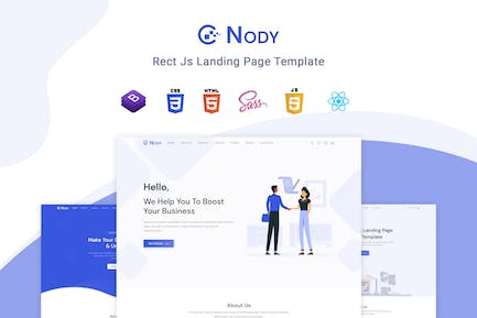 Nody - React Js登陆页模板 Nody-Reaction Js登录页面模板