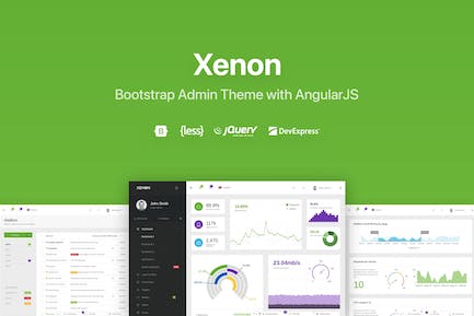 Xenon - 带有AngularJS的Bootstrap管理主题 氙气-带AngularJS的Bootstrap管理主题