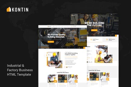 Kontin - 工业及工厂业务HTML模板 Kontin-工业和工厂业务HTML