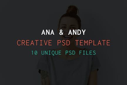 安迪和安娜创意PSD模板 Andy&Ana Creative PSD模板