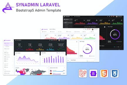 Synadmin - Laravel 8 + Bootstrap 5管理模板 Synadmin-Laravel 8+Bootstrap 5管理模板