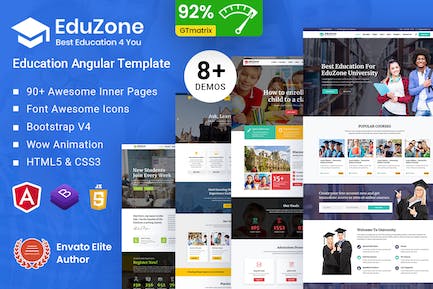 EduZone | 教育课程和学校 Angular10 EduZone|教育课程与学校角度10