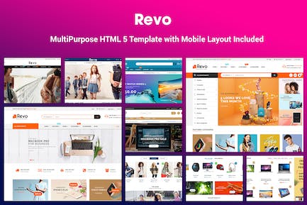 Revo - 优雅的多用途HTML 5模板 Revo-优雅的多用途HTML5模板