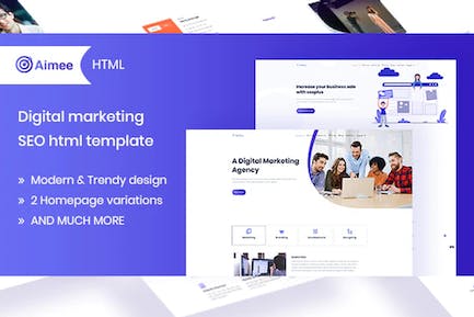 Aimee - 数字营销和搜索引擎模板 Aimee-数字营销和搜索引擎优化模板