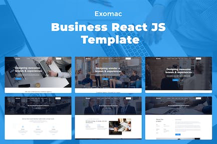 Exomac - 商业React JS模板 Exomac-Business Reaction JS模板