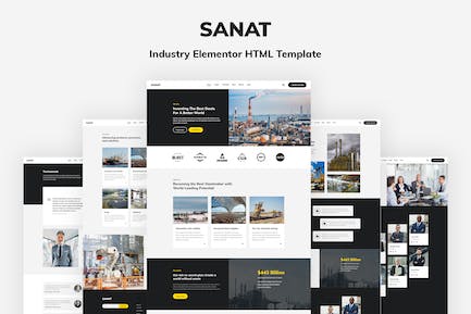 Sanat - 行业 Elementor HTML 模板 SANAT-行业Elementor HTML模板