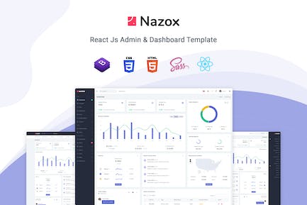 Nazox - React管理和仪表板模板 Nazox-Reaction管理和仪表板模板